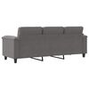 vidaXL 3-osobowa sofa, ciemnoszary, 180 cm, tapicerowana mikrofibrą