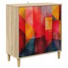 vidaXL Bufet HEESCH Sonoma 69 x 33 x 75 cm Drewno inżynieryjne