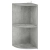 vidaXL P&oacute;łka narożna 2 poziom&oacute;w 31,5 x 31 x 66 cm Drewno inżynieryjne