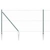 vidaXL Sześciokątne ogrodzenie z słupkiem 50 x 1,2 m Stal pokryta PVC