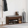 vidaXL Ławka na buty, brązowy dąb, 102x30,5x45 cm