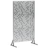 vidaXL Ekran prywatności 100 x 50 x 180 cm Stal ocynkowana srebrny