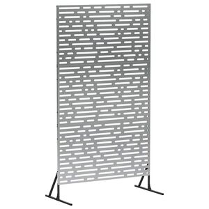 vidaXL Ekran prywatności 100 x 50 x 180 cm Stal ocynkowana srebrny