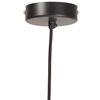 vidaXL Industrialna lampa wisząca, 25 W, czarna, okrągła, 19 cm, E27