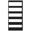 vidaXL Regał na książki/przegroda, czarny, 80x30x166 cm