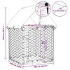 vidaXL Kojec dla psa z zadaszeniem, 100 x 100 x 150 cm