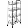 Metaltex W&oacute;zek kuchenny z 4 koszykami Pisa, czarny