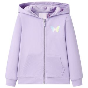 Bluza dziecięca z kapturem, liliowa, 92