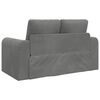 vidaXL Sofa Bed 60cm Ciemnoszary Aksamit