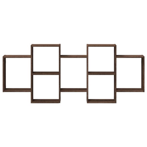 vidaXL Półka ścienna, brązowy dąb, 159x18x65 cm