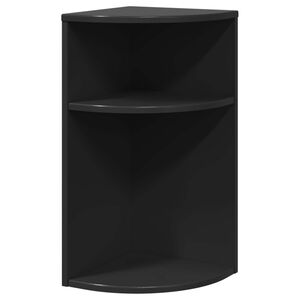 vidaXL Stolik końcowy 29,5 x 29,5 x 60 cm Drewno inżynieryjne Czarny