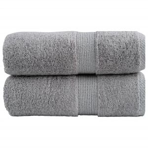 vidaXL Ręczniki toaletowe Premium, SOLUND 2 szt. Szare 30x30cm 600 g/m&sup2;