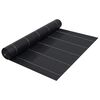vidaXL Agrotkanina przeciw chwastom, czarna matowa, 1x50 m, PP