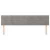 vidaXL Zagł&oacute;wki do ł&oacute;żka, 2 szt., jasnoszary, 90x5x78/88 cm, aksamit