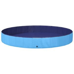vidaXL Basen dla Ps&oacute;w niebieski &Oslash;300 x 38 cm Gruby PVC