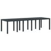 vidaXL St&oacute;ł Ogrodowy Antracyt 300 x 100 x 73 cm polirattan