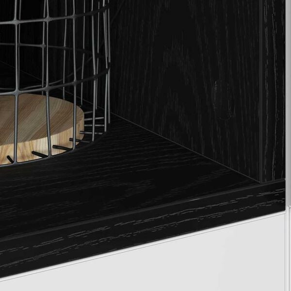 vidaXL Szafka kuchenne podstawowa Czarny dąb 20 x 44,5 x 81,5 cm