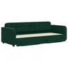 vidaXL Sofa rozsuwana z szufladami, ciemnozielona, 80x200 cm, aksamit