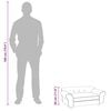 vidaXL Sofa dla psa, ciemnoszara, 72x45x30 cm, pluszowa