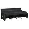 vidaXL Rozkładany fotel masujący, 4-os., czarny, sztuczna skóra