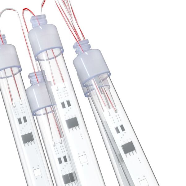 vidaXL Lampki meteory, 8 szt., 30 cm, 192 zimne białe diody LED