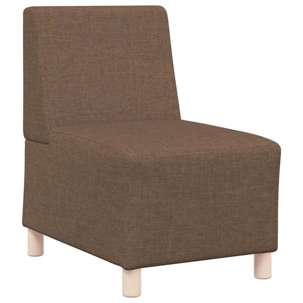 vidaXL Modułowa sofa bez podłokietników Brązowa 55 cm Tkanina