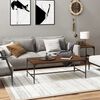 vidaXL Stolik kawowy, brązowy dąb, 80x50x35cm, materiał drewnopochodny