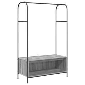 vidaXL Wieszak na Ubrania Szary 100 x 44 x 160 cm Drewno inżynieryjne