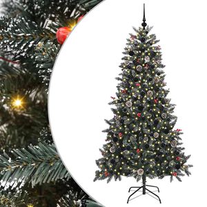 vidaXL Sztuczna choinka Zielony 180 cm PVC, plastik i stal