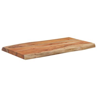 vidaXL Stolik boczny, 70x40x2,5 cm, drewno akacjowe, naturalna krawędź