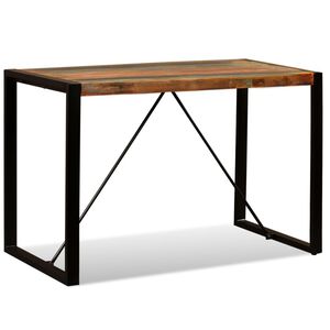 vidaXL St&oacute;ł do jadalni z litego drewna odzyskanego, 120 cm