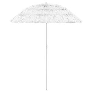 vidaXL Parasol plażowy w hawajskim stylu, biały, 180 cm