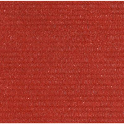 vidaXL Żagiel przeciwsłoneczny, 160 g/m², czerwony, 4,5x4,5x4,5m, HDPE