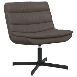 vidaXL Fotel obrotowy Brązowy 63 x 75 x 76 cm Błyszczący PU
