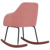 vidaXL Fotel bujany, r&oacute;żowy, tapicerowany aksamitem