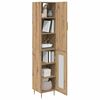 vidaXL Highboard 2 pcs Dąb rzemieślniczy Materiał drewnopochodny