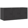 vidaXL Szafka pod telewizor, czarna, 99x39x44 cm, stalowa