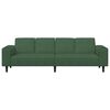 vidaXL Sofa Ciemna zieleń 250 x 77 x 76 cm Tkanina sztruksowa