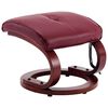 vidaXL Fotel do masażu z podn&oacute;żkiem, regulowany, kolor wina, ekosk&oacute;ra