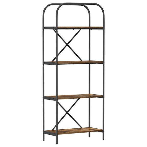 vidaXL P&oacute;łka na książki Dąb wędzony 60 x 30 x 146 cm