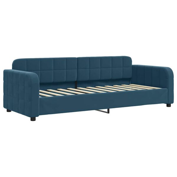 vidaXL Sofa rozsuwana, niebieska, 80x200 cm, aksamit