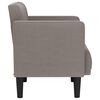 vidaXL Sofa dwuosobowa Taupe 111 cm Tkanina
