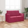 vidaXL Sofa Bed 110cm Czerwone wino Aksamit