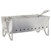 vidaXL Ognisko Campingowe 42 x 22 x 18 cm Stal nierdzewna srebrny