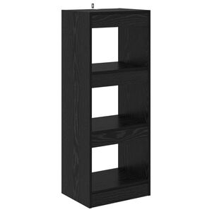 vidaXL Szafka na książki 3 poziomy 37 x 30 x 103 cm Czarny dąb