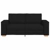 vidaXL Sofa 2-osobowa Czarna 180x78x84 cm Tkanina