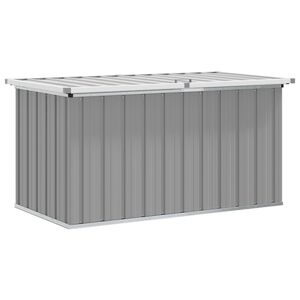 vidaXL Skrzynia ogrodowa do przechowywania, szara, 129x67x65 cm