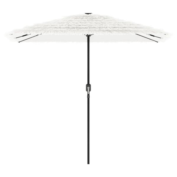 vidaXL Parasol ogrodowy na stalowym słupku, biały, 248x248x248 cm