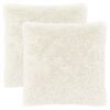 vidaXL Poduszka 2 szt. HEERLEN Biały 80 x 80 cm Fleece PV