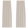 vidaXL Firany Voile 2 szt. piaskowy 245 x 140 cm Poliester
